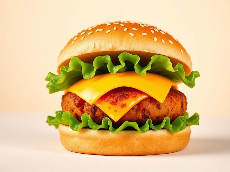 Cheesy Aloo Stack — Aloo Tikki Cheese Burger