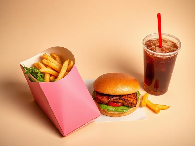 Fiery Signature Meal — Burger + Fries + Drink