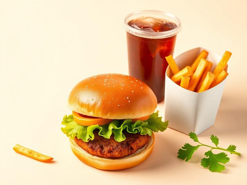 Garden Veg Meal — Burger + Fries + Drink